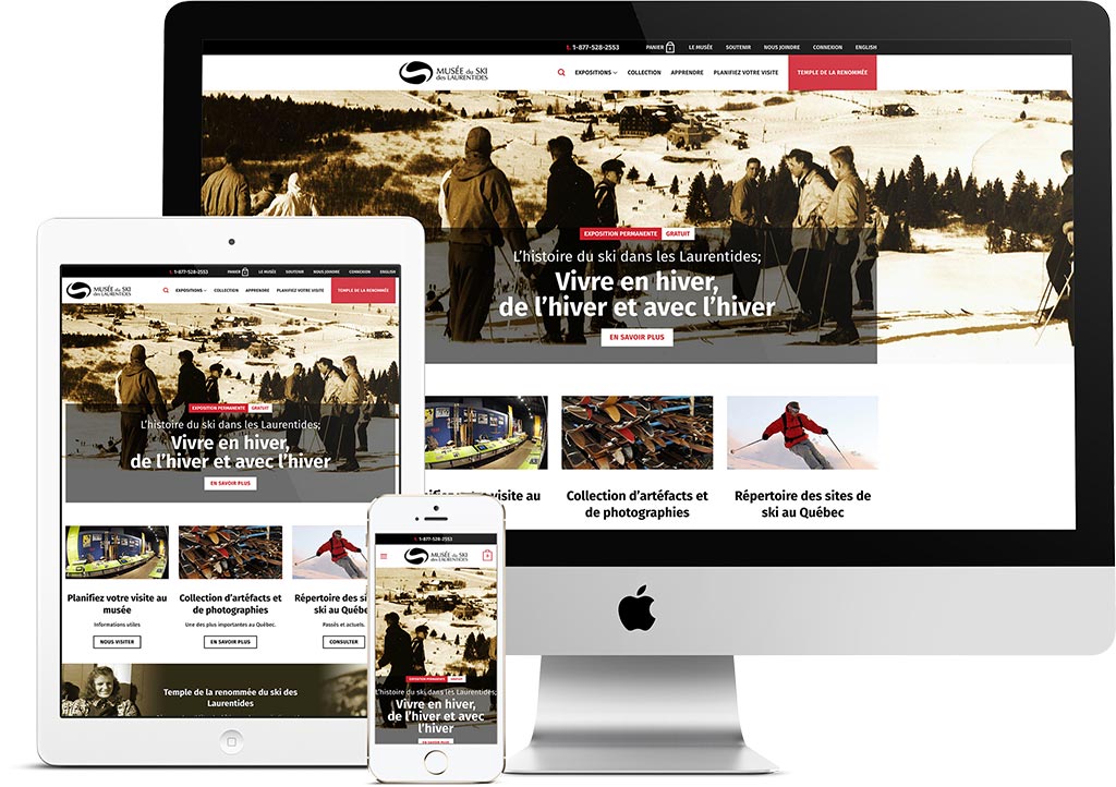 Site web Musée du ski des Laurentides | Réalisations | King Communications