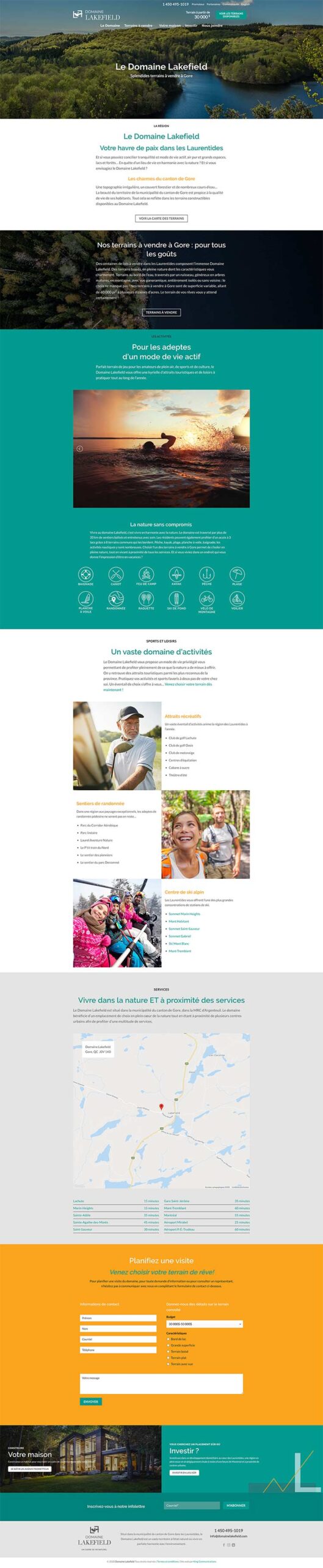 King Communications - Agence web - Domaine Lakefield King Communications - Agence web - Domaine Lakefield