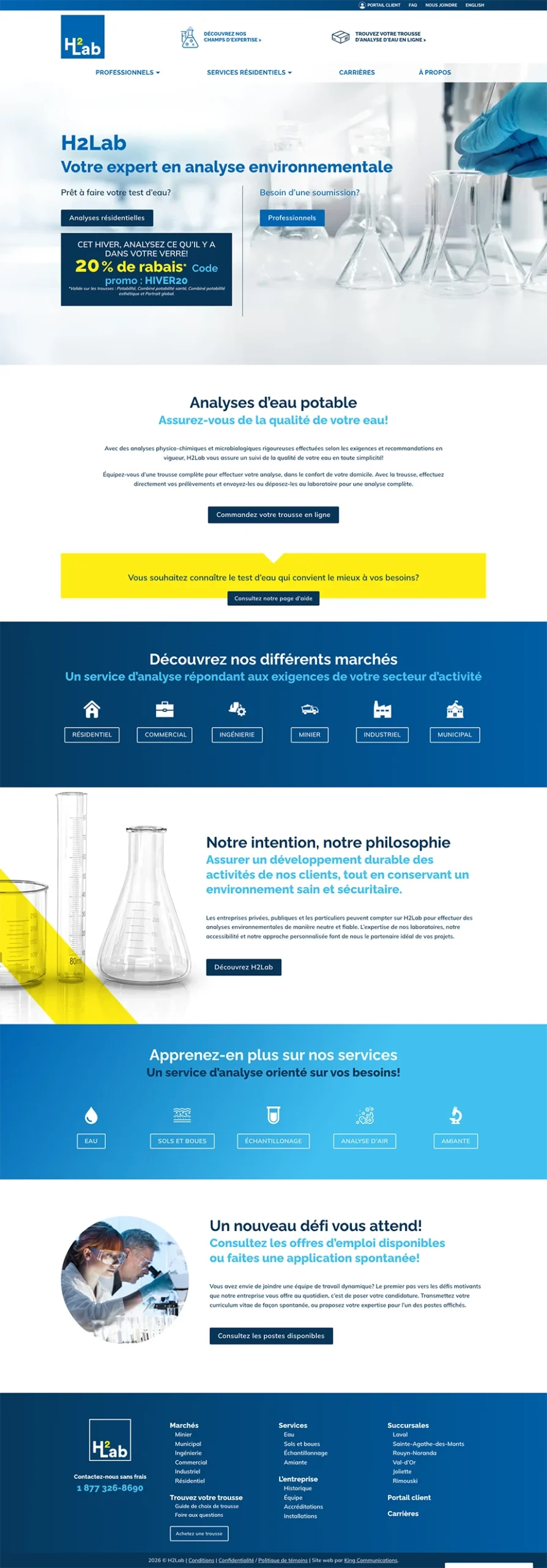 H2Lab | Réalisations | King Communications