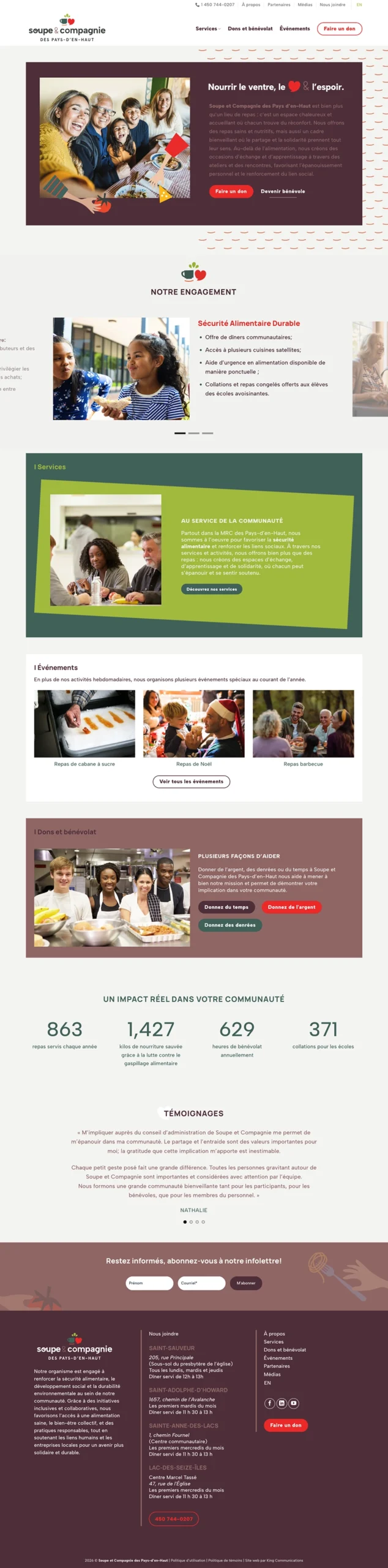 Soupe et Compagnie | Réalisations | King Communications